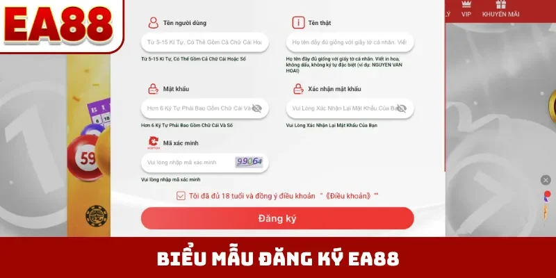 Biểu mẫu đăng ký EA88