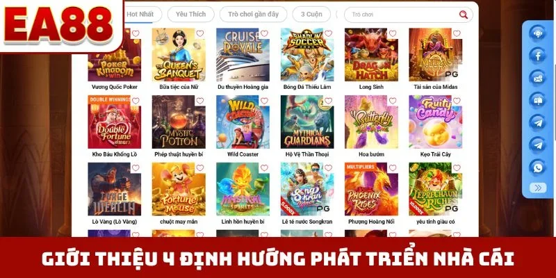 Giới thiệu EA88 4 định hướng phát triển nhà cái